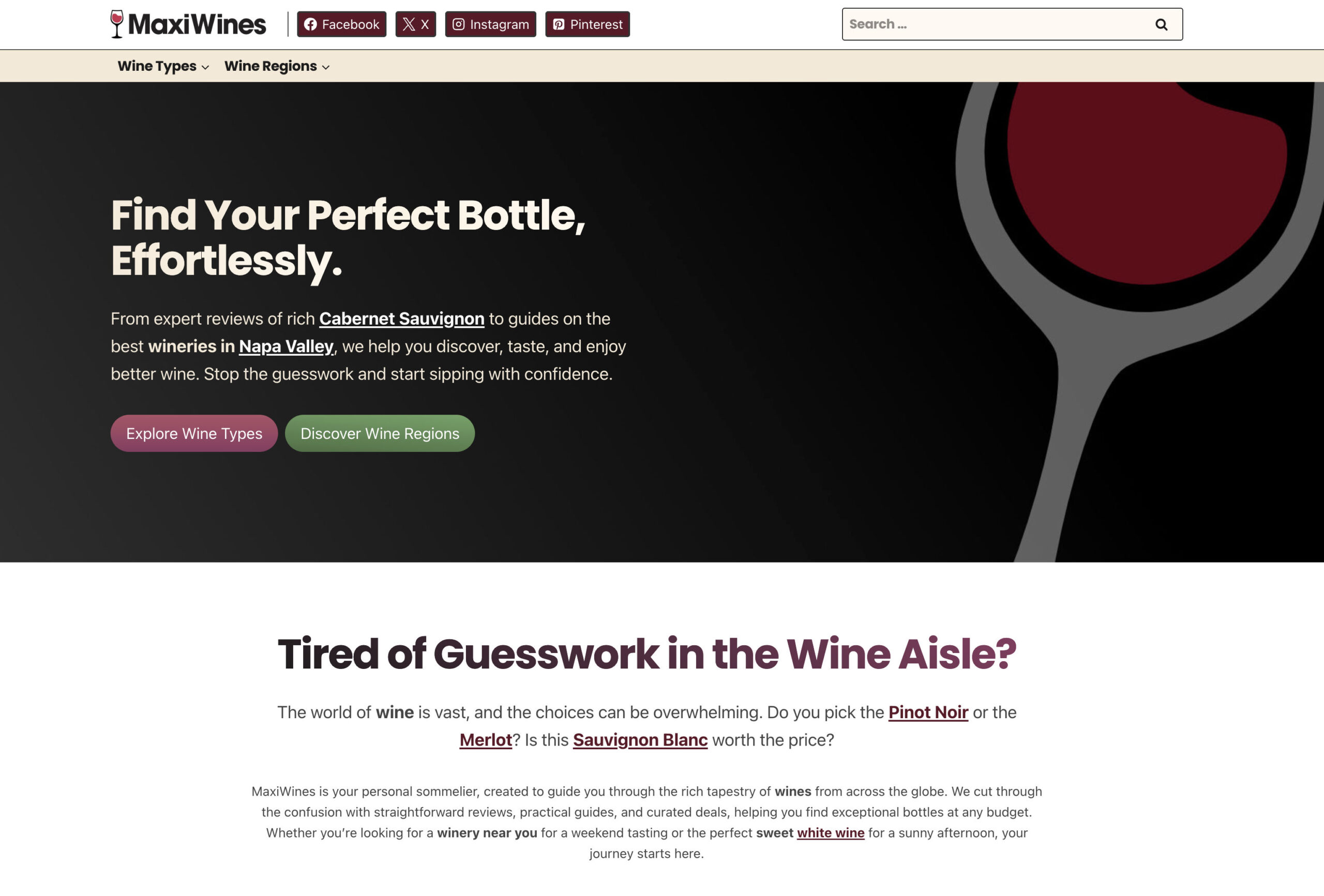 MaxiWines Screenshot